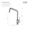 Kibi Macon Single Handle Bar Sink Faucet KKF2012BN - alternate 5